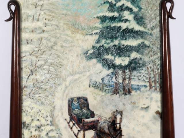 Sleigh Ride painting by Ken Whitney